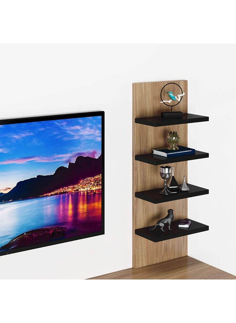 Eworld Wooden Twist TV Unit Shelf Dressing and Bed Size Table for Home Office  - Image 2