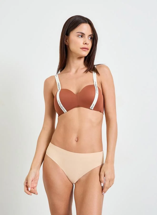 تايك تو Brown Padded Non Wired Regular Bra