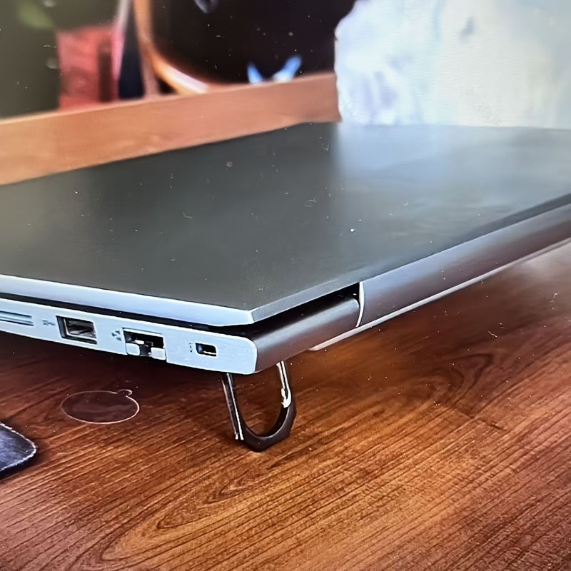 Foldable Laptop Stand Portable Adjustable with Hidden Metal Support Pack of 2 - Image 2