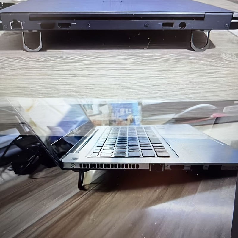 Foldable Laptop Stand Portable Adjustable with Hidden Metal Support Pack of 2 - Image 5