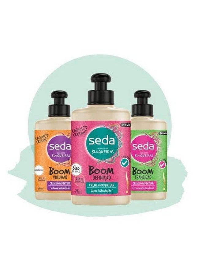 SEDA - Linha Boom Looks Creme Para Pentear Definicao 295 Ml ( Boom Looks Collection Definition Combing Cream 9.97 Fl Oz) - Image 1