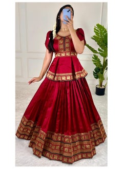 Lunching New Design with Jacquard Silk Lehenga set - pzsku/Z9C25207EF3AC74077B10Z/45/_/1738662373/bedb976c-c0a7-4b90-bc2c-29f50f7feefb