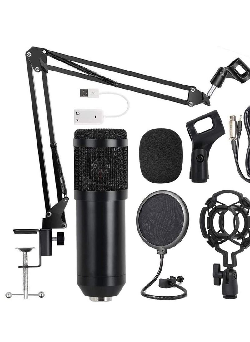 Generic - Beauenty for BM800 Professional Broadcasting Studio Recording Condenser Microphone Mic Kit with Sound card - Image 1