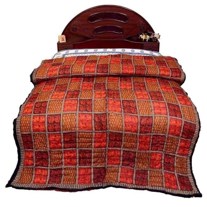 SAMRADHI Traditional Famous Jaipuri Beautiful Floral Print in Multi Colour Jaipuri Rajai/Razai/Quilt Single/Single Bed Quilt/Comforter/AC Quilt/AC Comforter - Image 2