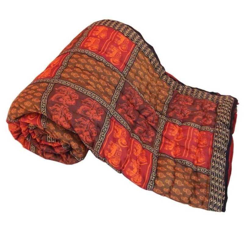 SAMRADHI Traditional Famous Jaipuri Beautiful Floral Print in Multi Colour Jaipuri Rajai/Razai/Quilt Single/Single Bed Quilt/Comforter/AC Quilt/AC Comforter - Image 1
