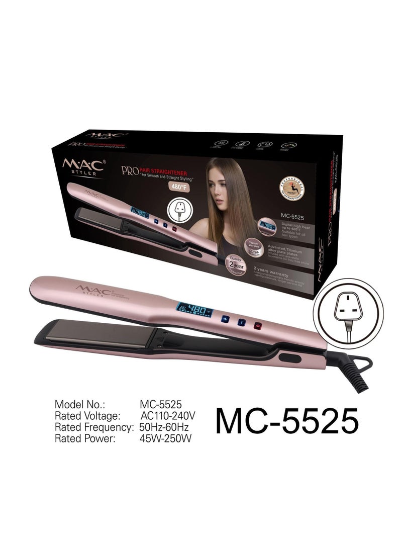Mac Styler MAC STYLER Pro Hair Straightener for smooth and straight Styling MC-5525  - Image 1