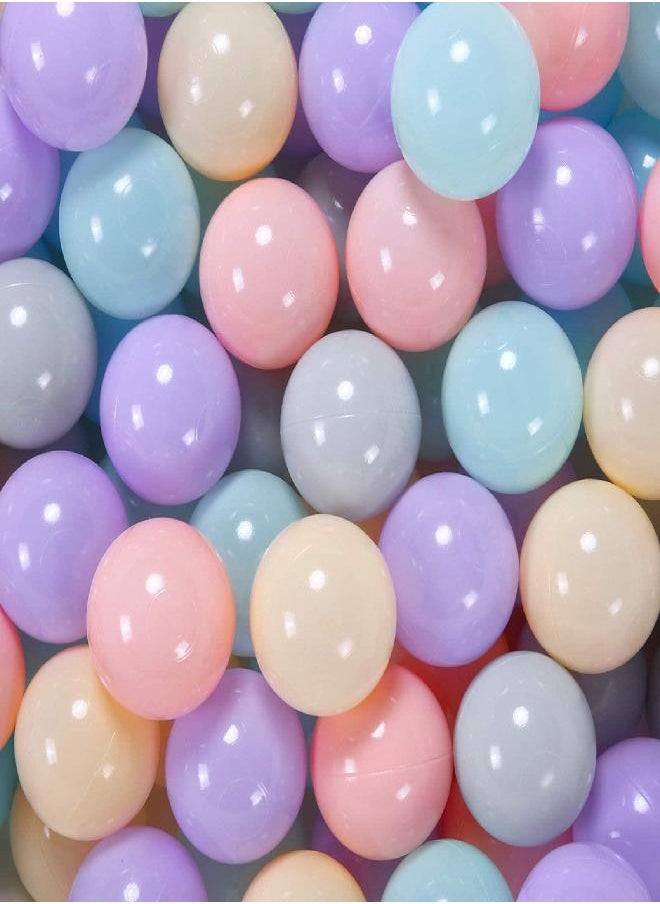 Gogoso Ball Pit Balls 100Pcs 2.15Inch For Toddlers Baby - Muti-Color Plastic Balls For Ball Pit Play Tent Playhouse Pool Birthday Party Decoration  - Image 1