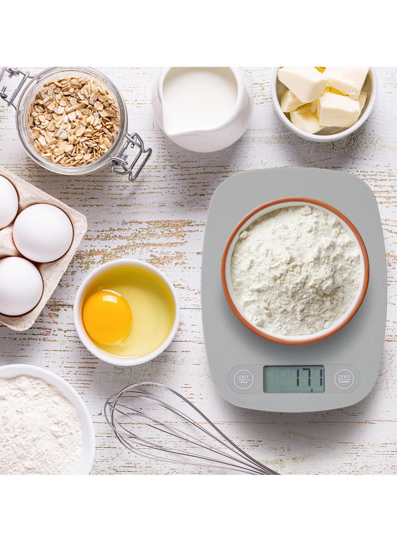 Cuken Kitchen Scale Food Scale 5kg Capacity Stainless Steel Food Weighing Scale for Baking and Cooking Digital Kitchen Scale Electronic Food Weight Scale High Precision Kitchen Scale - Image 2
