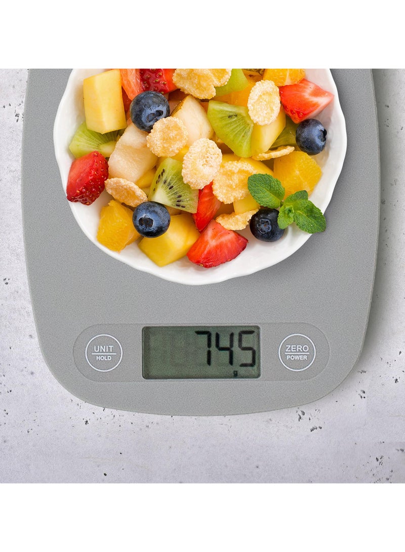 Cuken Kitchen Scale Food Scale 5kg Capacity Stainless Steel Food Weighing Scale for Baking and Cooking Digital Kitchen Scale Electronic Food Weight Scale High Precision Kitchen Scale - Image 3