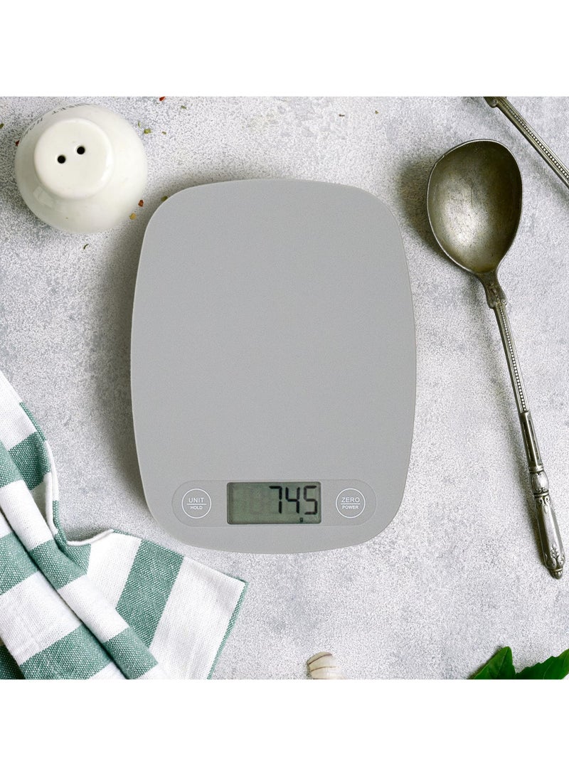 Cuken Kitchen Scale Food Scale 5kg Capacity Stainless Steel Food Weighing Scale for Baking and Cooking Digital Kitchen Scale Electronic Food Weight Scale High Precision Kitchen Scale - Image 4