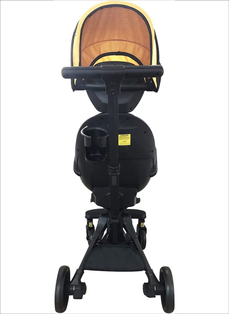 Lovely Baby Stroller LB 919 Yellow - Image 2