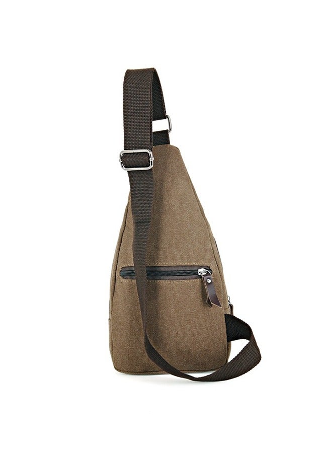Multi-functional Outdoor Resistance Adjustable Shoulder Strap Canvas Sport Waist Messenger Bag, Sling Chest Pack Male Short Trip Travel Messenger - Image 4