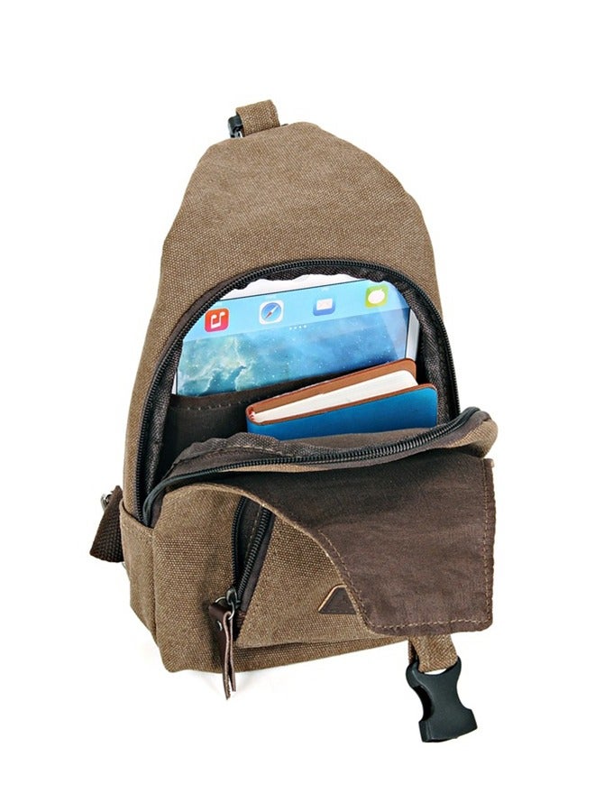 Multi-functional Outdoor Resistance Adjustable Shoulder Strap Canvas Sport Waist Messenger Bag, Sling Chest Pack Male Short Trip Travel Messenger - Image 5