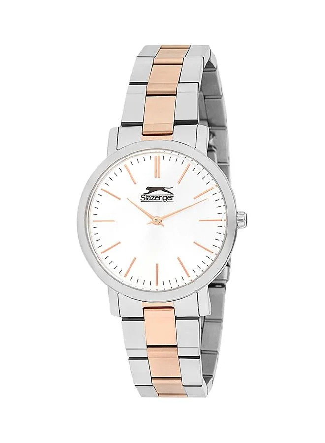 سلازنجر Slazenger Women's Quartz Movement Watch, Analog Display and Stainless Steel Strap - SL.9.6080.3.02, Rose Gold
