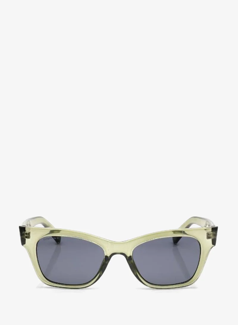 fastrack Non Polarized Sunglasses Crystal Green Frame Smoke Mirror Lens 50mm  - P585GY1V