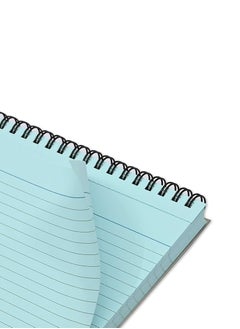 FIS FIS Ruled Record Card 180 Gsm 6X4 Inch Double Loop Spiral 50 Sheets Blue -FSIC64-180SPBL  - Image 2