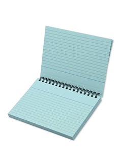 FIS FIS Ruled Record Card 180 Gsm 6X4 Inch Double Loop Spiral 50 Sheets Blue -FSIC64-180SPBL  - Image 3