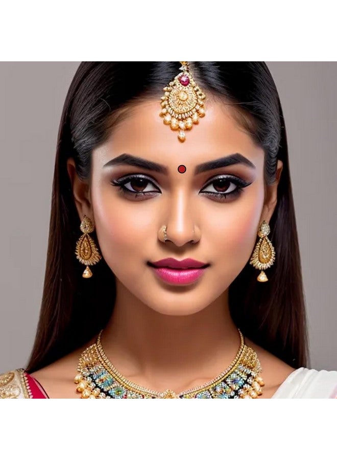 VAMA Fashions Black Border Outline Sketch Red Maroon Multicolour Kumkum Bindis Sticker Bindiya Spiral Bride Groom Dulhan Bindi Book For Women (Black Border Small Bindi Booklet) - Image 3