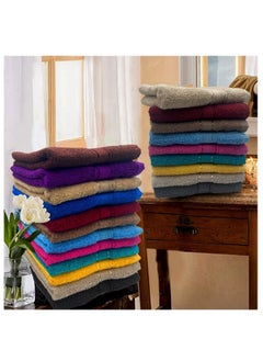 BYFT Daffodil (Black) Premium Hand Towel (40x60 Cm-Set of 2) 100% Cotton, Highly Absorbent and Quick dry, Hotel and Spa Quality Bath linen with Stripe Diamond Dobby-500 Gsm  - Image 5