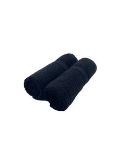 BYFT Daffodil (Black) Premium Hand Towel (40x60 Cm-Set of 2) 100% Cotton, Highly Absorbent and Quick dry, Hotel and Spa Quality Bath linen with Stripe Diamond Dobby-500 Gsm  - Image 3