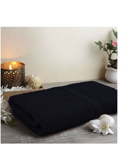 BYFT Daffodil (Black) Premium Hand Towel (40x60 Cm-Set of 2) 100% Cotton, Highly Absorbent and Quick dry, Hotel and Spa Quality Bath linen with Stripe Diamond Dobby-500 Gsm  - Image 4