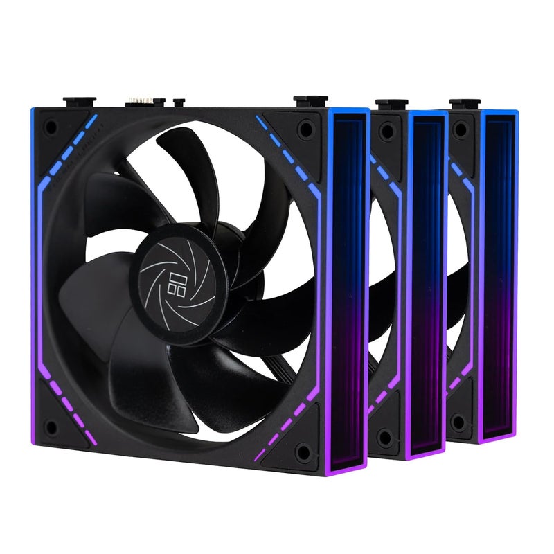 Thermalright TL-M12QR 120mm Reverse PC Case Fans, PWM ARGB Fans, 1500RPM Quiet Cooling, Daisy-Chain, Infinity Mirror Lighting, 1-Pack - Image 4