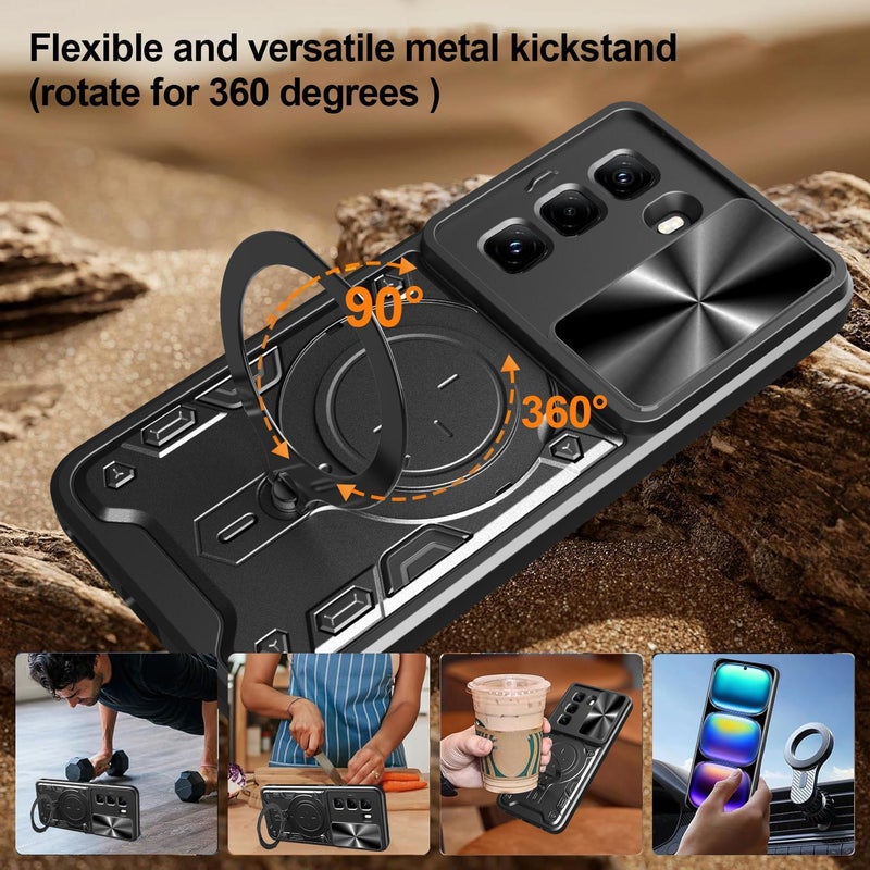 غطاء هاتف لـ Infinix Hot 50 Pro+ 4G - تصميم معدني أنيق مع حماية العدسة - Image 5