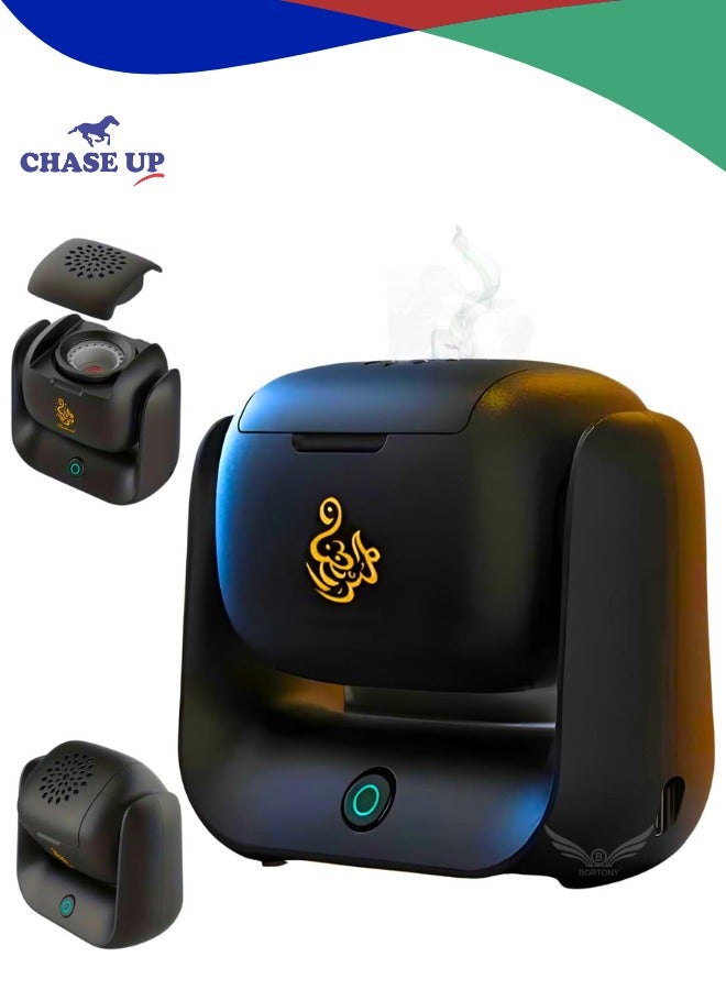 Chase Up Bukhoor Burner, Electric Oud Incense, Rotatable Aroma Diffuser with Long lasting 1500 mAh Battery, 2 Minutes Single Burning Great gift for Home, Car, & Travel - Image 1