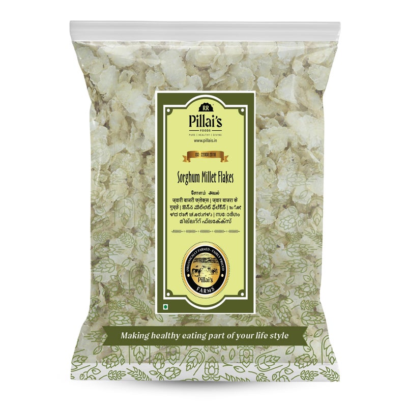 RR PILLAI'S Sorghum Millet Flakes/Poha - 250 grams, Jowar Flakes, Rich in Fiber and Protein - Image 1