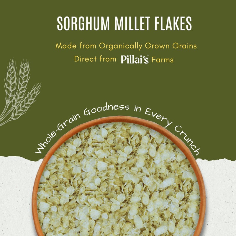 RR PILLAI'S Sorghum Millet Flakes/Poha - 250 grams, Jowar Flakes, Rich in Fiber and Protein - Image 3