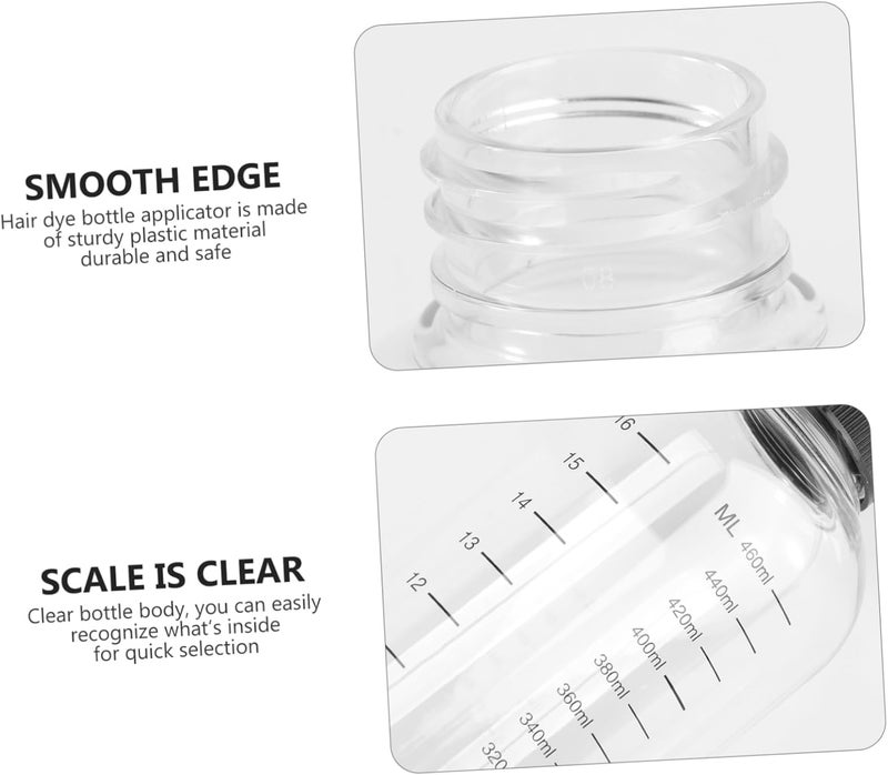 4pcs Pointed Mouth Squeeze Bottles Hair Dye Applicator for Hair Products Refillable Sub Bottles for Coloring - Image 3