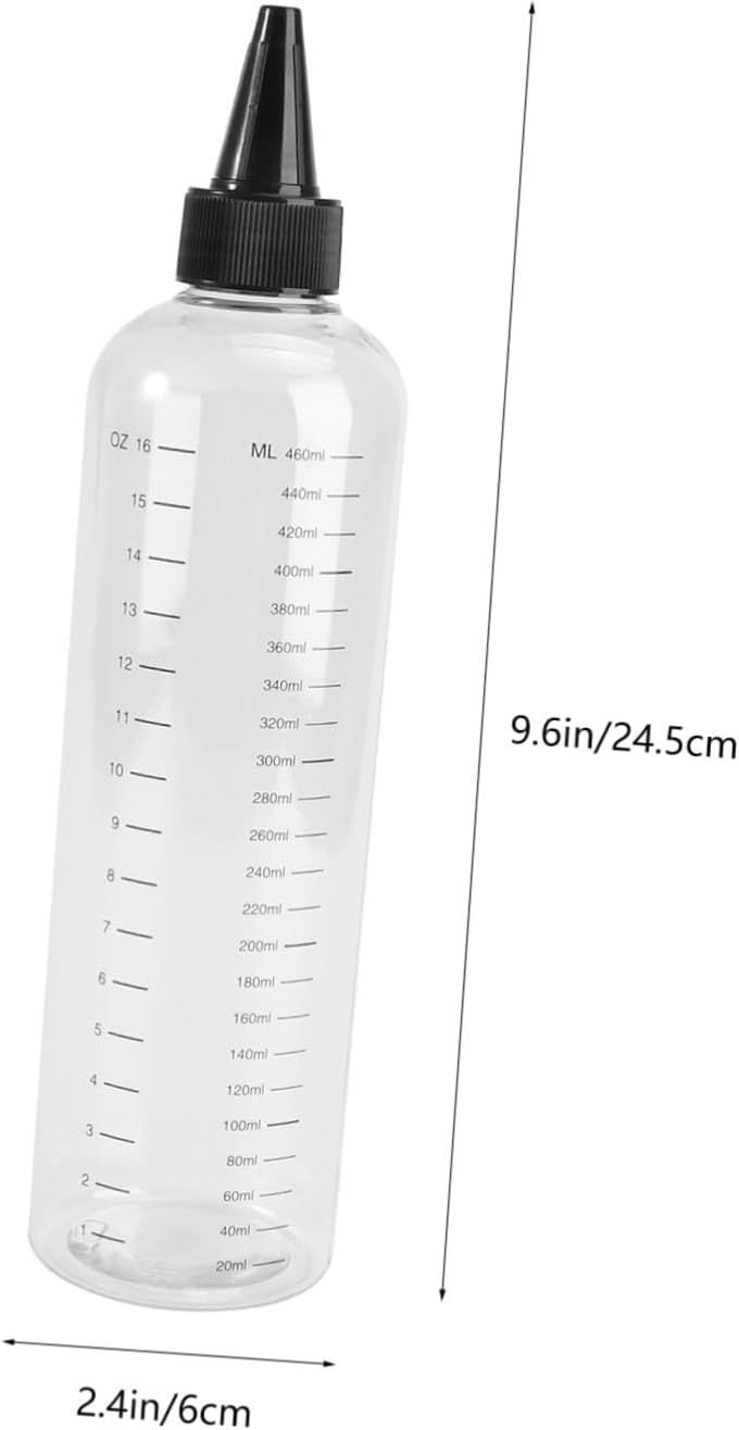 4pcs Pointed Mouth Squeeze Bottles Hair Dye Applicator for Hair Products Refillable Sub Bottles for Coloring - Image 2