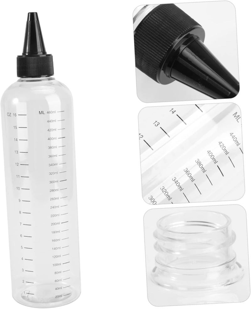 4pcs Pointed Mouth Squeeze Bottles Hair Dye Applicator for Hair Products Refillable Sub Bottles for Coloring - Image 4