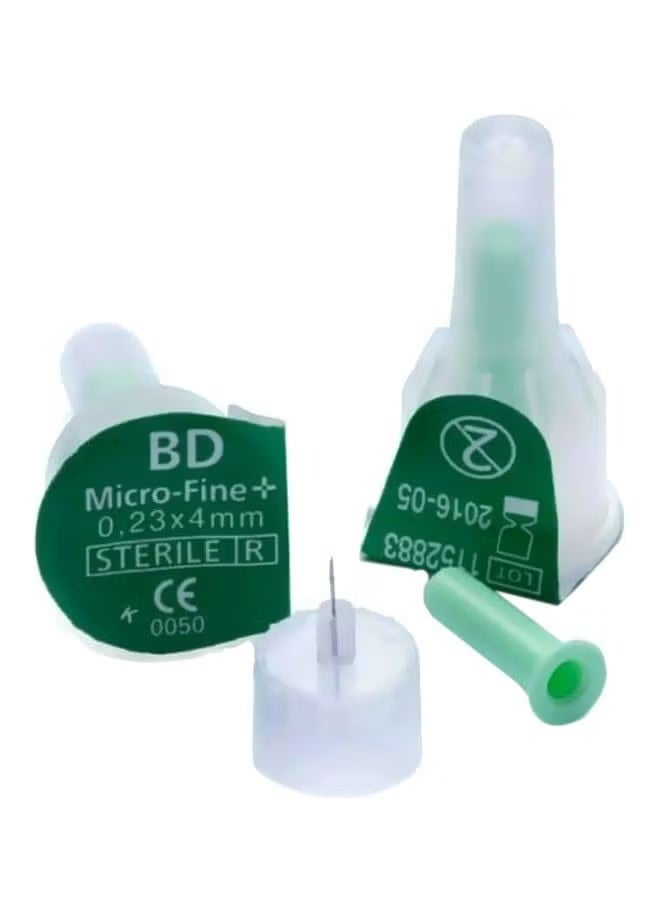 BD Micro-Fine إبر قلم Micro-Fine Plus الأصلية من Bd مم (32 جم) × 4 مم / 0.23 مم (32 جم) × 4 مم 100 - Image 1