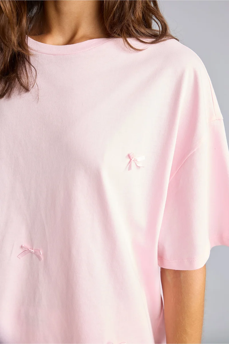 Defacto  Regular Fit Short Sleeve 2 Piece Set for Women | Best Price UAE