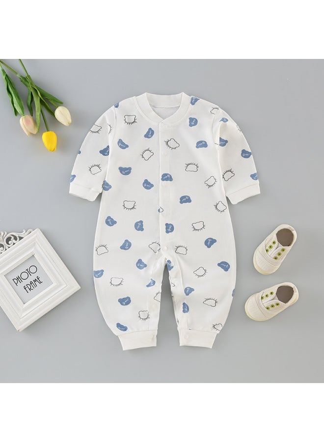 Baby Clothes Baby Spring And Autumn Long Sleeve Jumpsuit Newborn 0-3 Years Old Men's Treasure Women's Treasure Pure Cotton Hassel Climbing Wear