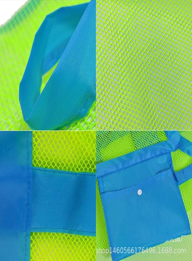 NatureMan 2 Pack Extra Large Mesh Beach Bag Childrens' Toy Storage Mesh Bag Foldable Large Children's Toy orage Bag,Stay Away from Sand and Water, Perfect for Holding Children Toys - Image 3