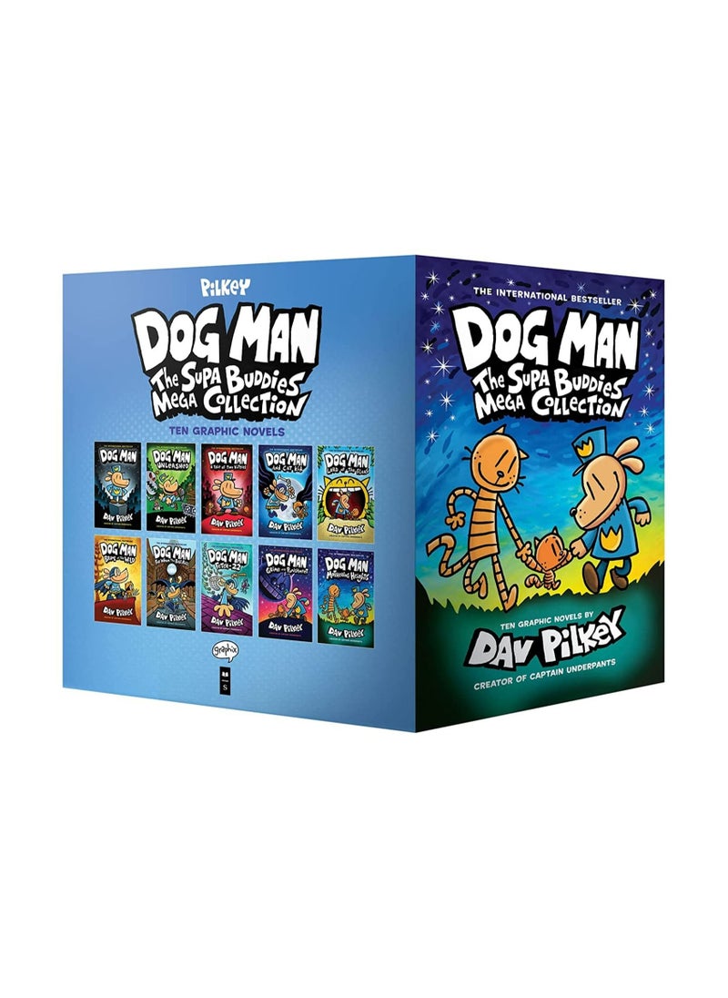 null - Dog Man: The Supa Buddies Mega Collection: From the Creator of Captain Underpants (Dog Man #1-10 Box Set) - Image 1