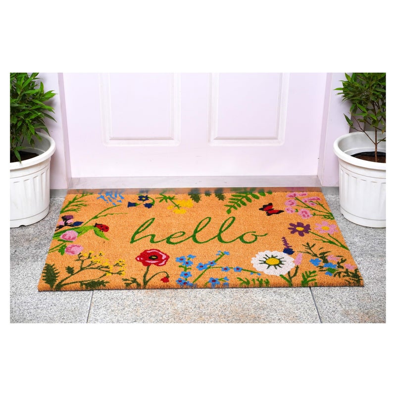 Calloway Mills AZ105992436 Floral Hello Doormat, 24" x 36", Multicolor - Image 3