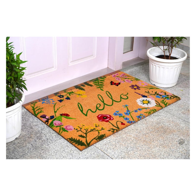 Calloway Mills AZ105992436 Floral Hello Doormat, 24" x 36", Multicolor - Image 2