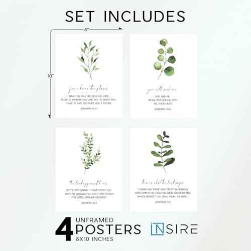 Insire Christian Decor for Wall, Wall Art Poster, Jeremiah 29 11 Wall Decor - Unframed (8x10) - Image 2