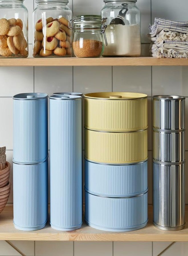 STORK BETTHAJ, Tinplated Steel, Stackable (Tin with lid, for coffee/tea/silver-colour, 0.6 l) - Image 5