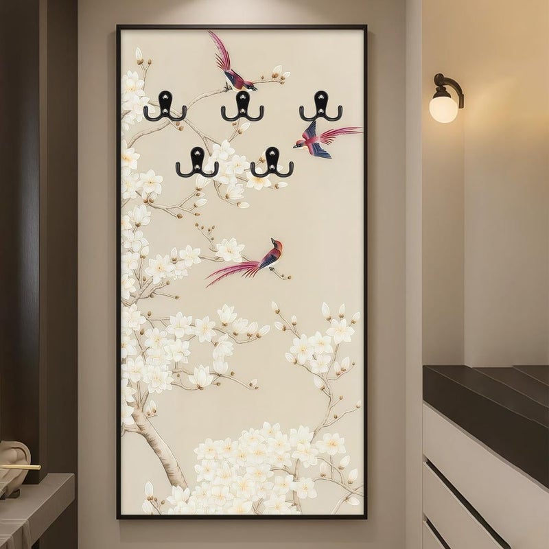 Marktna Decorative Canvas Painting with Hooks for Hanging Clothes - Image 1