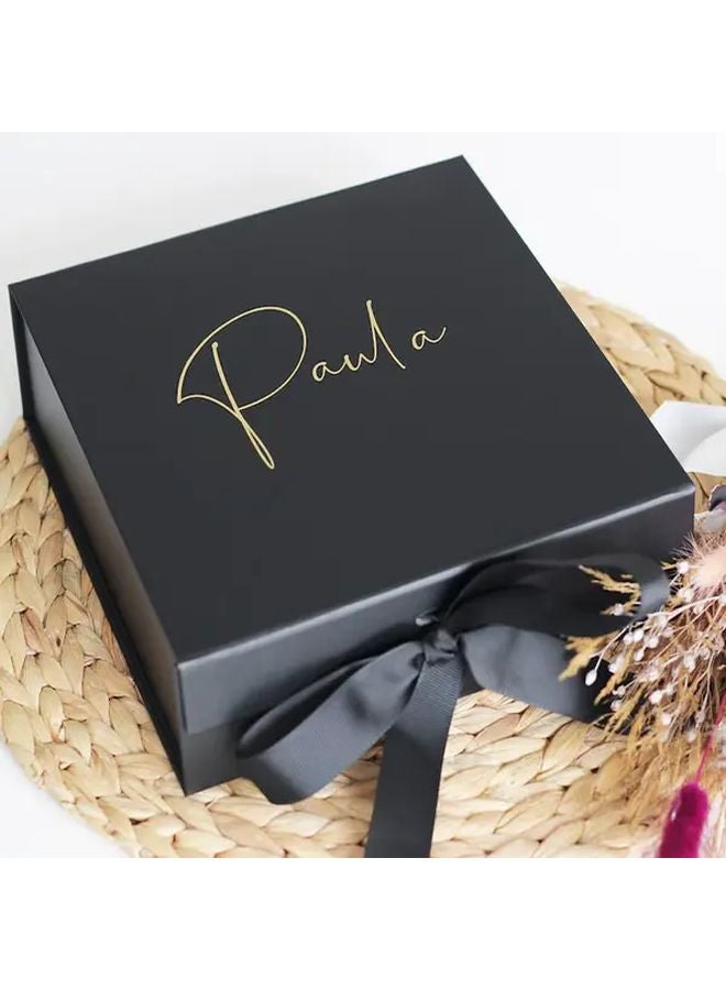 صندوق هدايا شخصي محفور بالليزر بلون وردي ذهبي لحفلات الزفاف وأعياد الميلاد والعطلات - Image 5