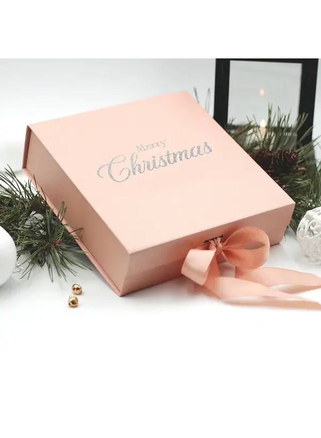 صندوق هدايا شخصي محفور بالليزر بلون وردي ذهبي لحفلات الزفاف وأعياد الميلاد والعطلات - Image 4