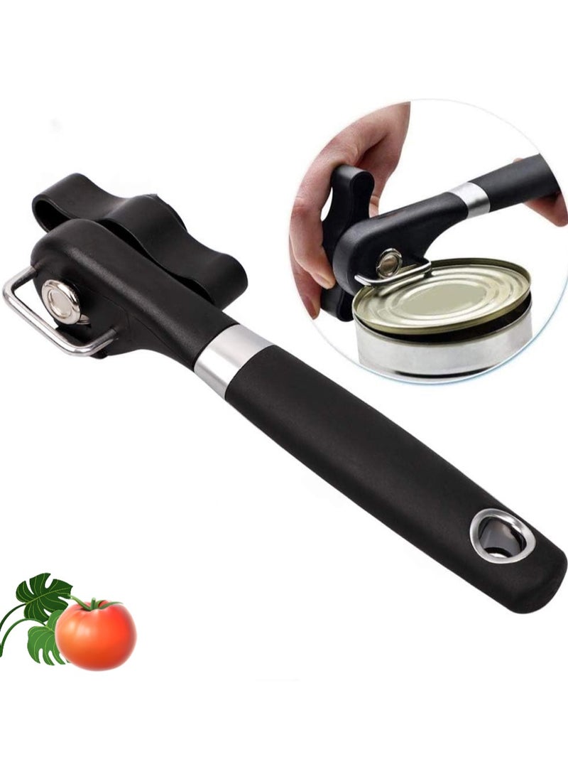 Generic - Safe cutting can opener, smooth edge can opener - Handheld can opener, manual can opener, ergonomically smooth edge, food grade stainless steel cutting can opener, suitable for kitchens and restaura - Image 1