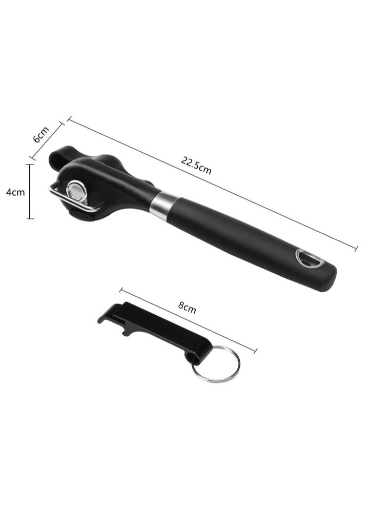 Generic - Safe cutting can opener, smooth edge can opener - Handheld can opener, manual can opener, ergonomically smooth edge, food grade stainless steel cutting can opener, suitable for kitchens and restaura - Image 1