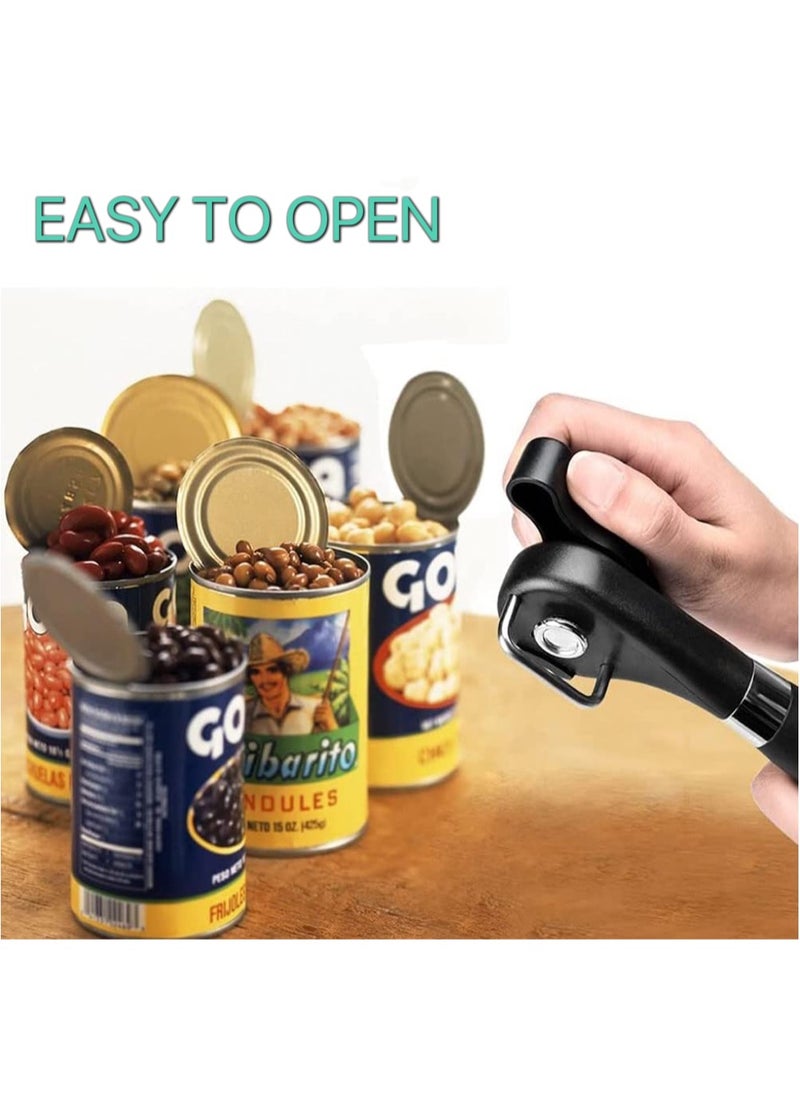 Generic - Safe cutting can opener, smooth edge can opener - Handheld can opener, manual can opener, ergonomically smooth edge, food grade stainless steel cutting can opener, suitable for kitchens and restaura - Image 1