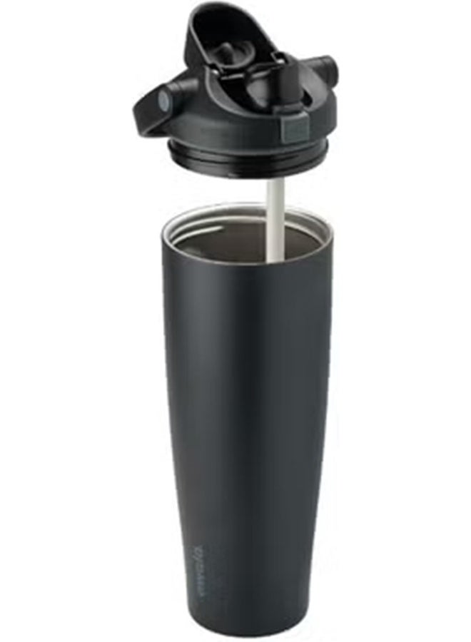Owala 40 oz (1.18L) Freesip Sway Insulated Stainless Steel waterbottle with straw and sipping spout BPA-Free, Keeps Water Cold for Up to 24 Hours -  Very Very Black - Image 2