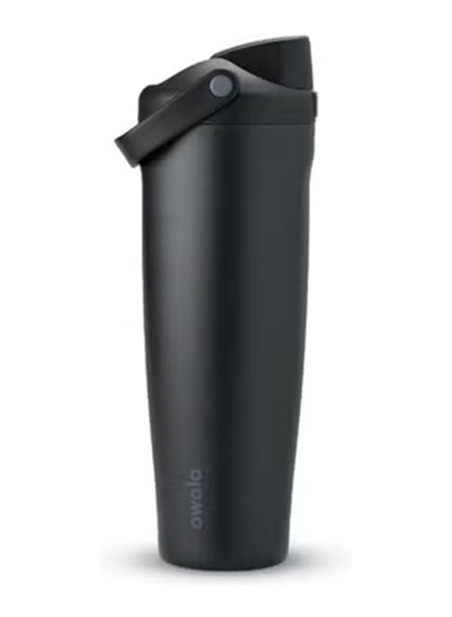 Owala 40 oz (1.18L) Freesip Sway Insulated Stainless Steel waterbottle with straw and sipping spout BPA-Free, Keeps Water Cold for Up to 24 Hours -  Very Very Black - Image 1